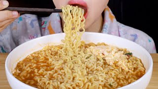 ASMR Instant Ramen Noodles  Shin Ramyeon  신라면  Eating Sounds Mukbang [upl. by Arocat]