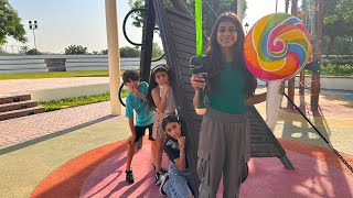 Deema and Sally Play Hide and Seek at the playground with cousins [upl. by Nordine]