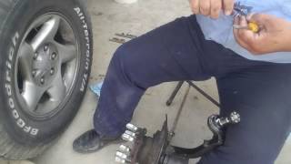 IFS Upper Control Arm Ball Joint Removal [upl. by Ikcin649]