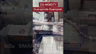 Our Dualspindle Dualturret CNC Lathe l DS4636DTY with automatic load and unload system [upl. by Urba709]