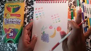 ReviewCrayola Erasable Color Pencils [upl. by Millicent]