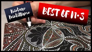 🌈 BEST OF 3 Compilation démo 5 Peinture Pointillisme Tableau abstrait avec des points SABCREATIONS [upl. by Tabbatha]