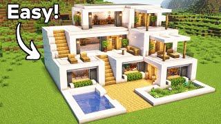 Minecraft Ultimate Modern House Tutorial🏠 [upl. by Harifaz]