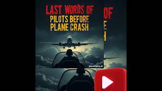 quotLast Words of Pilots Before plane crash aviation history 😲 🤔 [upl. by Hanikas517]