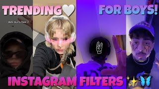 INSTAGRAM FILTERS FOR BOYS 2023 ✨🦋  CUTE TRENDY AND AESTHETIC INSTAGRAM FILTERS 2023 FOR BOYS 💗 [upl. by Hoenack]