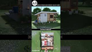 Simple Farmhouse Design I BahayKubo I 6X6 M simplehousedesign [upl. by Anelrahs]