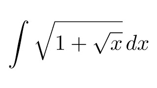 Integral of sqrt1sqrtx substitution [upl. by Lebyram236]