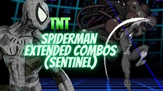 MvC2  Spiderman MicroExtension Combos on Sentinel [upl. by Lav]