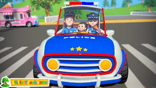 Roues sur la voiture de police  Comptine pour enfants [upl. by Molli182]