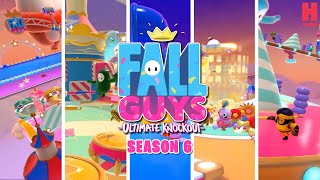 Fall Guys Season 6  5 New Maps All you need to know to win [upl. by Kciredor]