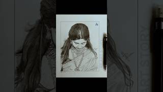 Portrait Pencil art AP ART STORY sketch howtodraw satisfying drawing viralshort trending [upl. by Amitaf612]