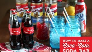 How to make a DIY Coke Soda Bar  Easy Party Idea [upl. by Danelle45]