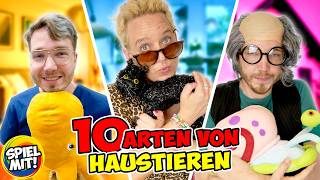 10 Arten von Haustieren 🐶🙀🐌 [upl. by Yolane75]