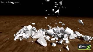 Fracture Demo Nvidia Kepler GeForce GTX 680 PhysX Demo [upl. by Pretrice]