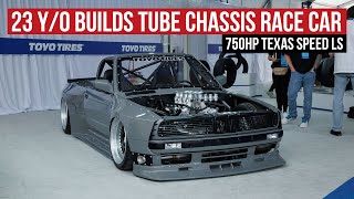 Full Tube Chassis E30 w C6 Suspension and 750hp 427 LS [upl. by Barayon]