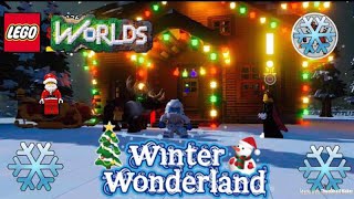 Legoworlds Christmas winterwonderland unlocking Carol singerLady [upl. by Eimyaj]