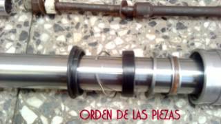 Cambio retenes suspension Yamaha DTR 200 XT 225 [upl. by Karlen]