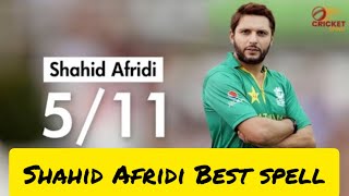 Afridi s Bowling Masterclass 5 Wickets for 11 Runs  Pace and Venom to Demolish Kenya [upl. by Loux]