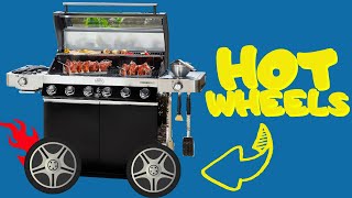 Rösle Profi Rollen für Videro G6s G4S G3S Artiso Gasgrill für Stein Marmor oder Granitböden im Test [upl. by Filahk]