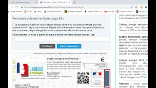 Utilisation du chèque Energie en ligne [upl. by Ardyaf]