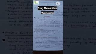 Drug metabolism phase1 reaction medicinal chemistry 1 sem 4 b pharm drugmetabolism aapalpharmacy [upl. by Maire]