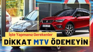 Engelli İndirimiyle Ötvsiz Aldığınız Otomobile MTV ÇIKABİLİR Sildirmeyi Sakın Unutmayın [upl. by Rinum]