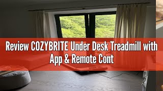 Review COZYBRITE Under Desk Treadmill with App amp Remote Control Bluetooth Speaker Walking Running Pa [upl. by Nims403]