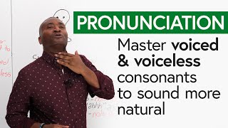 Improve Your English Pronunciation Voiced amp Voiceless Consonants [upl. by Nonohcle]