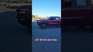 2025 Frontier PRO4X  to show the 25 level lift kit Z1 amp upgraded tires frontier liftedtrucks [upl. by Keverne]