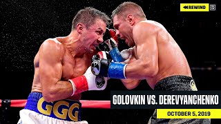 FULL FIGHT  Gennadiy Golovkin vs Sergiy Derevyanchenko DAZN REWIND [upl. by Eirellav882]