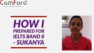 Best IELTS Training in Kerala  Sukanya  CAMFORD scores 8 in IELTS test [upl. by Mord]