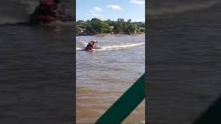 JET SKI VIRA NO LAGO DE SANTA CRUZ DA CONCEIÇÃO [upl. by Anoyk]