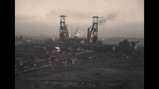 Clipstone colliery headstocks construction 1952 with drone footage [upl. by Pitchford]