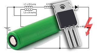 Auto Increase Voltage by Electric Coil and Transistor  Experiment [upl. by Harri]