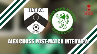 HARLESTON TOWN 40 STR  Alex Cross postmatch interview [upl. by Winfred]