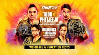 ONE Fight Night 20  WeighIns amp Hydration Tests [upl. by Glennie]