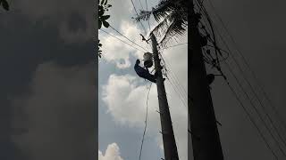 Lineman good job typpesoflineman viralreelsfb fypシ highvoltage electricjob CT Lineman [upl. by Waring]