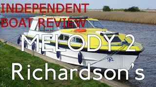 MELODY 2  Boat Review Norfolk Broads [upl. by Araiek9]