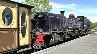 A Steam Train from Porthmadog to Caernarfon on the Welsh Highland Railway 04062015 Part 1 [upl. by Lothar]