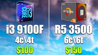 Core i3 9100F vs Core i5 9400F vs Ryzen 5 2600 Testing Games 1080p [upl. by Kroo]