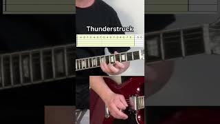 Thunderstruck Guitar  Tabs guitarcover guitarlesson guitartutorial guitartabs guitar music [upl. by Alram449]