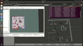 TurtleBot SemiAutonomous Driving  SLAM  Gmapping vs ACML  ROS Noetic  Bilkent ME 474 Project [upl. by Ahsetan288]