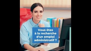 Recrutement dune adjointe administratifive gestionnaire de marchés [upl. by Kisung]