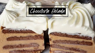 Chocotorta Helada  Postre fácil rápido y sin horno [upl. by Nahshunn]