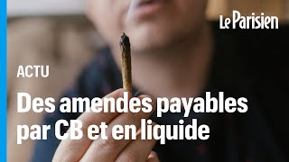 Consommation de drogue  les amendes payables immédiatement en liquide ou par carte bleue annonce M [upl. by Mendive]