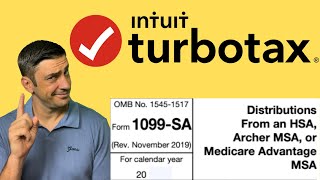 IRS Form 1099SA  HSA  TurboTax Tutorial for Health Savings Account [upl. by Landsman]