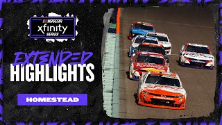 NASCAR Official Extended Highlights Xfinity Series at HomesteadMiami Speedway [upl. by Stallworth401]