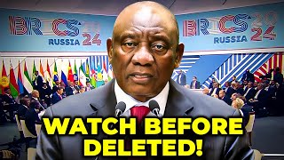 South Africas BRICS Closing Speech Shocks the World  Reveals Plans to Punish Israel [upl. by Noynek]