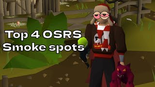 Top 4 OSRS Smoke spots [upl. by Tserrof]