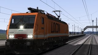 BR189 ES64F4 Dispolok Siemens Prüfcenter Wegberg Wildenrath Führerstandsmitfahrt Train Simulator [upl. by Lenox353]